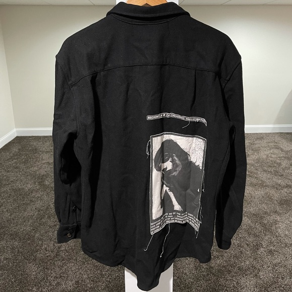 Enfants Riches Deprimes FW17 Asian Women Patch Thick Wool Shirt - Picture 12 of 12